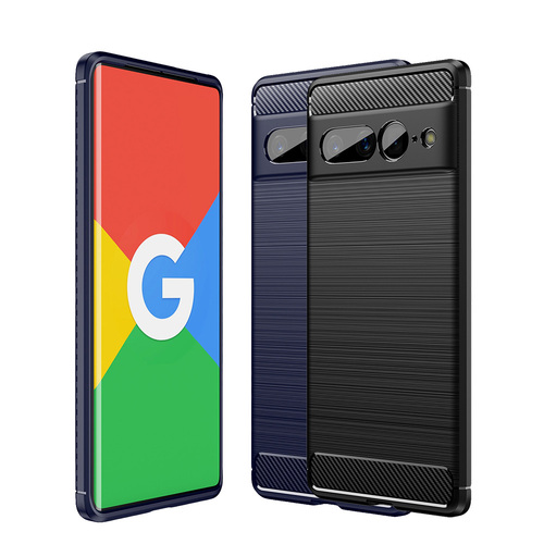 TPU H�lle f�r Google Pixel 7 PRO Carbon Fiber Skin Brushed Schutzcover Case