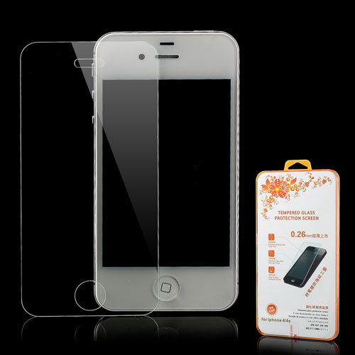 Apple iPhone 4 4S Schutzglas Folie Display Tempered Glass 0,26mm 9H Film Tuch