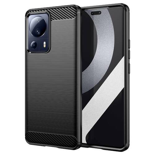 TPU H�lle f�r Xiaomi 13 LITE Carbon Fiber Skin Brushed Schutzcover Soft Case 