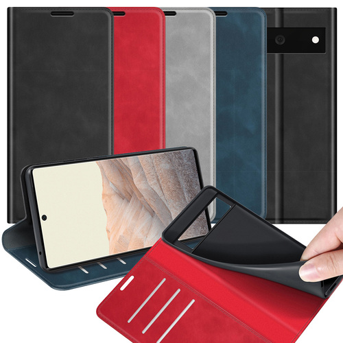 Handy Tasche f�r Google Pixel 6 Retro Skin Magnetic Klappetui Schutzh�lle Case