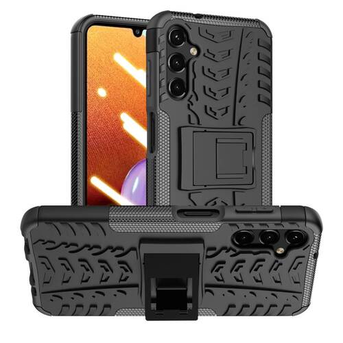 Outdoor H�lle f�r Samsung Galaxy A14 Tire Rutschfest Kickstand PC TPU Cover Case 