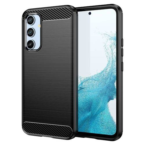 TPU H�lle f�r Samsung Galaxy A54 Carbon Fiber Skin Brushed Schutzcover Soft Case 