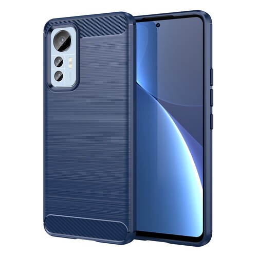 TPU H�lle f�r Xiaomi 12 LITE Carbon Fiber Skin Brushed Schutzcover Soft Case 