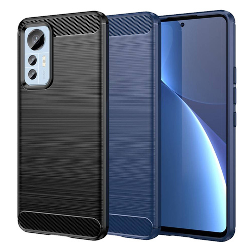 TPU H�lle f�r Xiaomi 12 LITE Carbon Fiber Skin Brushed Schutzcover Soft Case