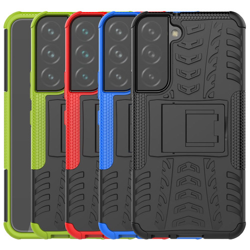 Outdoor H�lle f�r Samsung Galaxy S22 Tire Rutschfest Kickstand PC TPU Cover Case