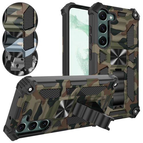 Outdoor H�lle f�r Samsung Galaxy S23 Camouflage Shockproof Schutz Armor Cover
