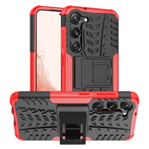 Outdoor H�lle f�r Samsung Galaxy S23 Tire Rutschfest Kickstand PC TPU Cover Case 