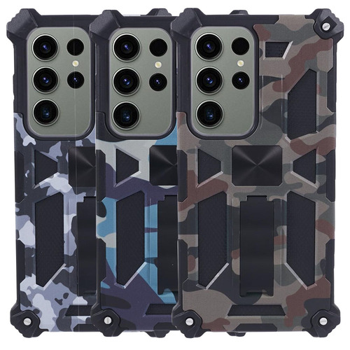 Outdoor H�lle f�r Samsung Galaxy S24 ULTRA Camouflage Shockproof PC Schutzcover