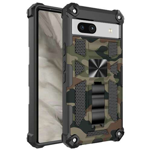 Outdoor H�lle f�r Google Pixel 7a Camouflage Shockproof Schutz Cover Armor Kick 