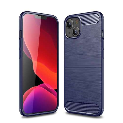 TPU H�lle f�r Apple iPhone 14 Carbon Fiber Skin Brushed Schutzcover Soft Case 