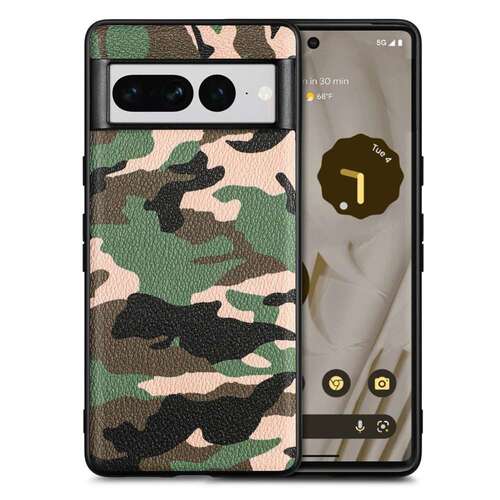 TPU H�lle f�r Google Pixel 7 PRO Camouflage Schutz Case Army Flexi Tarn Cover 