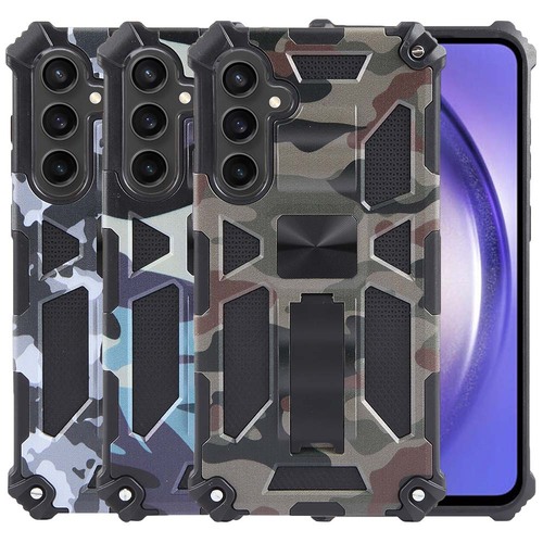 Outdoor H�lle f�r Samsung Galaxy A55 Camouflage Shockproof Schutz Armor Cover
