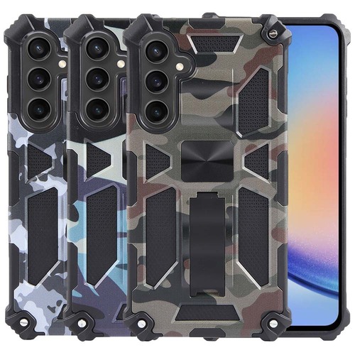 Outdoor H�lle f�r Samsung Galaxy A35 Camouflage Shockproof Schutz Armor Cover