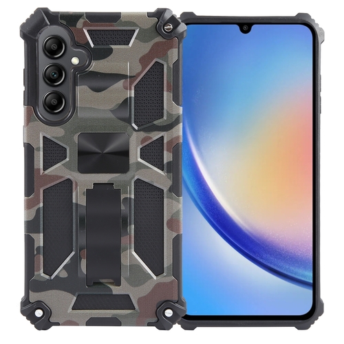 Outdoor H�lle f�r Samsung Galaxy A35 Camouflage Shockproof Schutz Armor Cover 