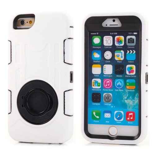 Outdoor Case f�r Apple iPhone 6 6S Silikon Shookproof Ring Kickstand