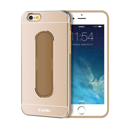 Metal-Silikon Case f�r Apple iPhone 6 6S ALIKI Moko Series Wrapped mit St�nder