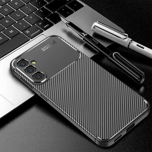 TPU H�lle f�r Samsung Galaxy S24 Carbon Fiber Muster Shockproof Back Cover Case