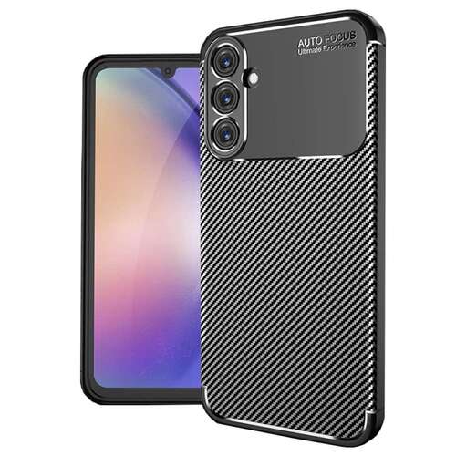 TPU H�lle f�r Samsung Galaxy A25 Carbon Fiber Muster Shockproof Back Cover Case