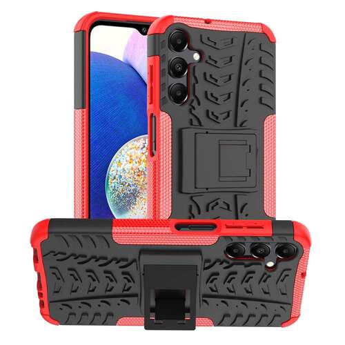 Outdoor H�lle f�r Samsung Galaxy A15 Tire Rutschfest Kickstand PC TPU Cover Case 