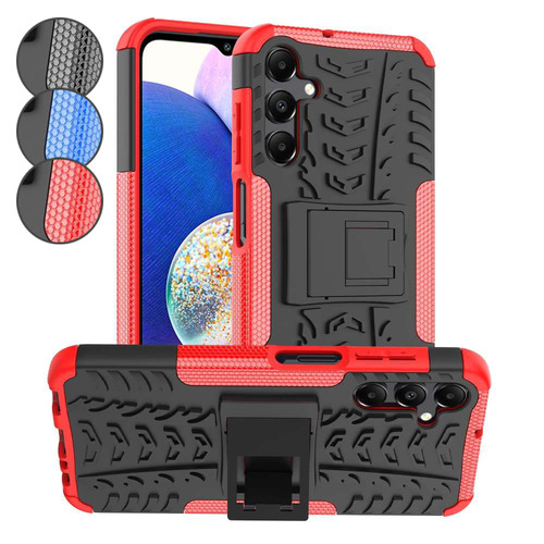 Outdoor H�lle f�r Samsung Galaxy A15 Tire Rutschfest Kickstand PC TPU Cover Case
