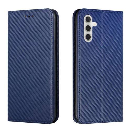 Handy Tasche f�r Samsung Galaxy S23 FE Carbon Fiber Wallet H�lle Magnet Etui 