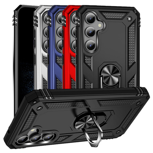 Outdoor H�lle f�r Samsung Galaxy S24 PLUS TPU PC Hybrid Sergeant Ring Cover Case
