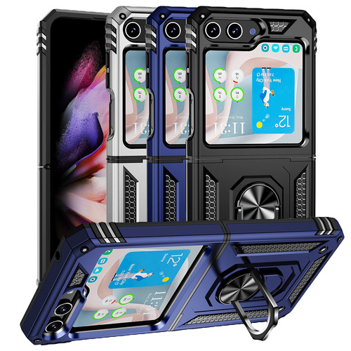 Outdoor H�lle f�r Samsung Galaxy Z Flip5 TPU PC Hybrid Sergeant Ring Cover Case