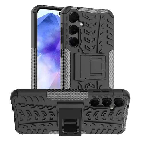 Outdoor H�lle f�r Samsung Galaxy A55 Tire Rutschfest Kickstand PC TPU Cover Case 
