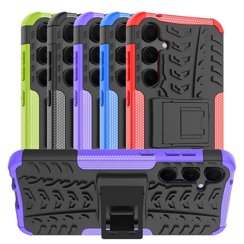 Outdoor H�lle f�r Samsung Galaxy A55 Tire Rutschfest Kickstand PC TPU Cover Case