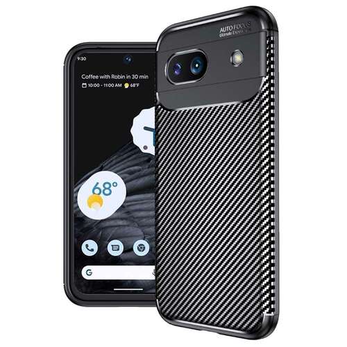 TPU H�lle f�r Google Pixel 8a Carbon Fiber Muster Shockproof Back Cover Case