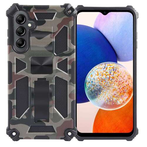 Outdoor H�lle f�r Samsung Galaxy A15 Camouflage Shockproof Schutz Armor Cover 