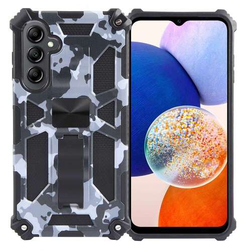 Outdoor H�lle f�r Samsung Galaxy A15 Camouflage Shockproof Schutz Armor Cover 