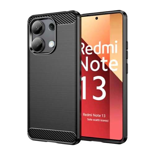 TPU H�lle f�r Xiaomi Redmi Note 13 4G Carbon Fiber Skin Brushed Schutzcover Case 