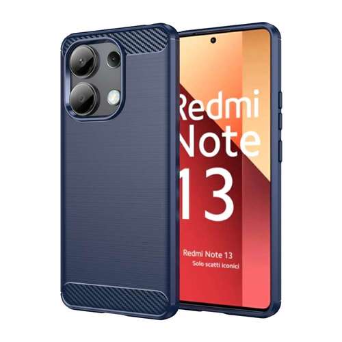 TPU H�lle f�r Xiaomi Redmi Note 13 4G Carbon Fiber Skin Brushed Schutzcover Case 