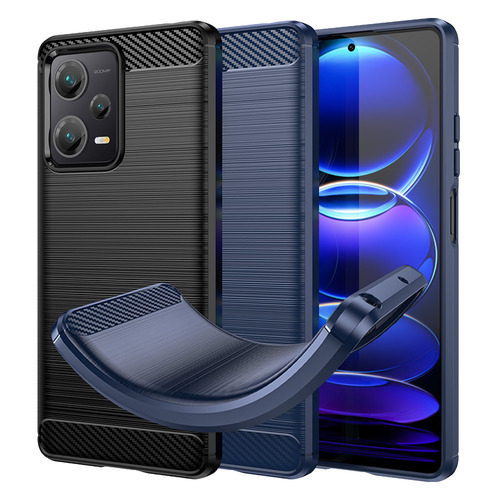 TPU H�lle f�r Xiaomi Redmi Note 12 PRO+ Carbon Fiber Skin Brushed Schutzcover