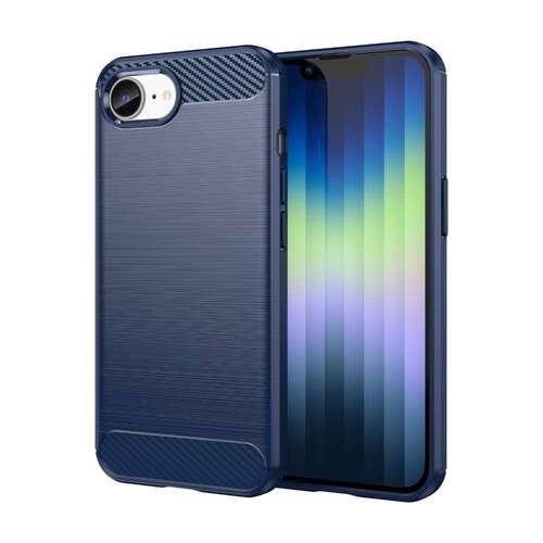 TPU H�lle f�r Apple iPhone 16e Carbon Fiber Skin Brushed Handy Schutz Cover Case 