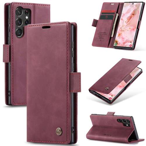 CASEME Handy Tasche f�r Samsung Galaxy S23 ULTRA Wallet 013 Series H�lle Etui 