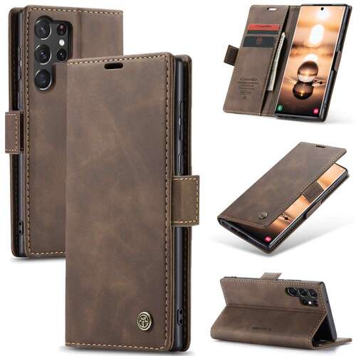 CASEME Handy Tasche f�r Samsung Galaxy S23 ULTRA Wallet 013 Series H�lle Etui 