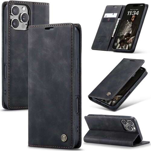 CASEME Handy Tasche f�r Apple iPhone 16 PRO MAX Wallet 013 Series H�lle Etui 