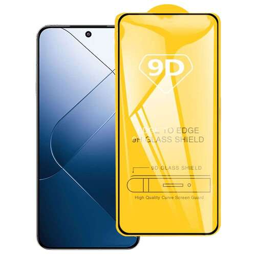Schutzglas f�r Xiaomi 14 Full Cover Full Glue Tempered Glass Schutz Folie 9D