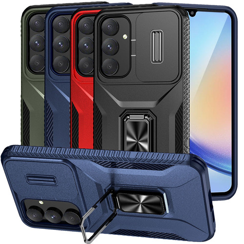 Outdoor H�lle f�r Samsung Galaxy A35 Camshield Holder Schutz Cover Ring St�nder