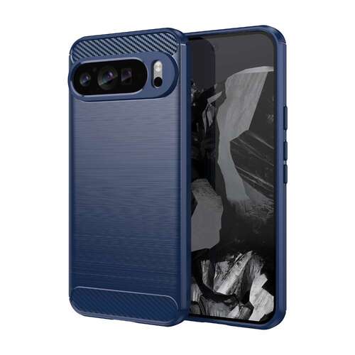 TPU H�lle f�r Google Pixel 9 PRO XL Carbon Fiber Skin Brushed Schutzcover Case 
