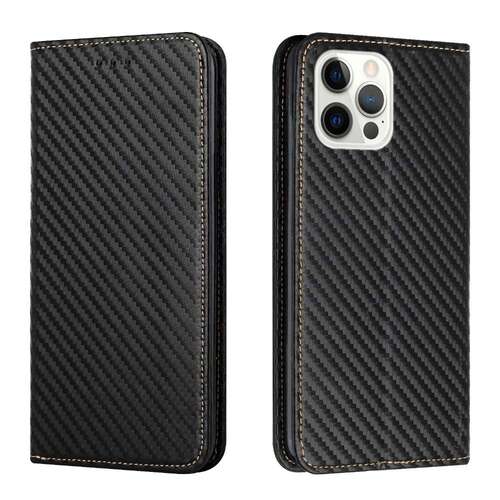 Handy Tasche f�r Apple iPhone 16 PRO MAX Carbon Fiber Wallet H�lle Magnet Etui 