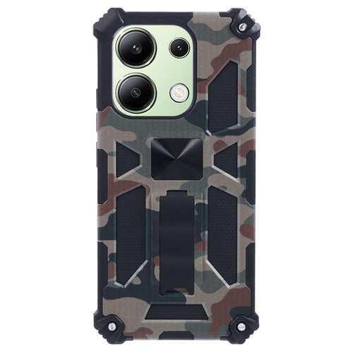 Outdoor H�lle f�r Xiaomi Redmi Note 13 4G Camouflage Shockproof PC Schutzcover 