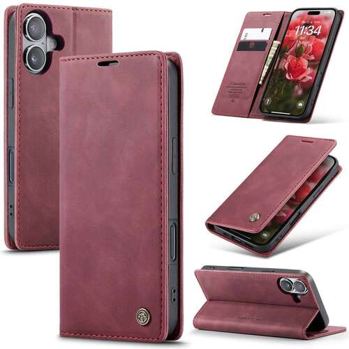 CASEME Handy Tasche f�r Apple iPhone 16 PLUS Wallet 013 Series H�lle Klapp Etui 