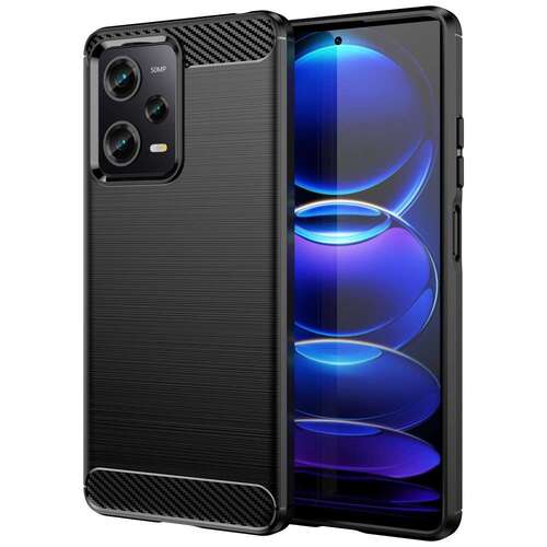 TPU H�lle f�r Xiaomi Redmi Note 12 PRO 5G Carbon Fiber Skin Brushed Schutzcover 