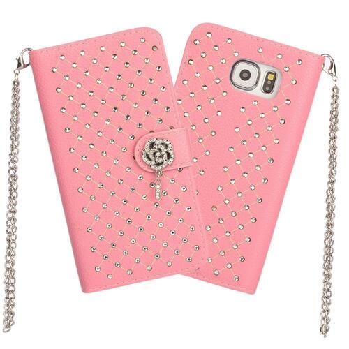 Wallet Case f�r Samsung Galaxy S6 G920 Starry Sky Rhinestone 