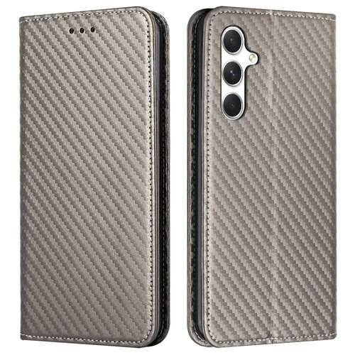 Handy Tasche f�r Samsung Galaxy A16 Carbon Fiber Wallet H�lle Magnet Klapp Etui 