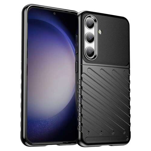 TPU H�lle f�r Samsung Galaxy S25 Thunder Series Grip Twill Handy Case Rutschfest 