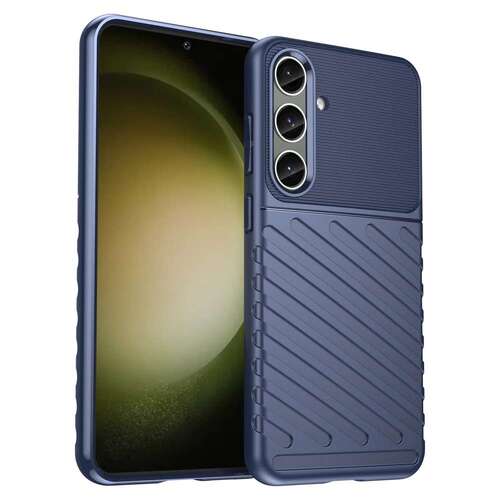 TPU H�lle f�r Samsung Galaxy S25 PLUS Thunder Series Grip Twill Case Rutschfest 